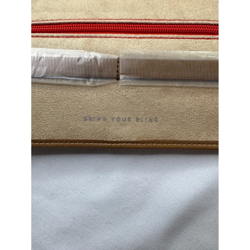 Stella & Dot Bring Your Bling Jewelry Roll Organizer Striped Travel Bag Multi